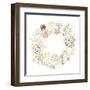 Floral Frame. Cute Succulents Arranged Un a Shape of the Wreath Perfect for Wedding Invitations And-Alisa Foytik-Framed Art Print