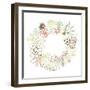 Floral Frame. Cute Succulents Arranged Un a Shape of the Wreath Perfect for Wedding Invitations And-Alisa Foytik-Framed Art Print