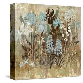 Floral Frenzy Blue I-Alan Hopfensperger-Stretched Canvas