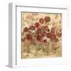 Floral Frenzy Burgundy I-Alan Hopfensperger-Framed Art Print