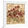 Floral Frenzy Burgundy I-Alan Hopfensperger-Framed Art Print