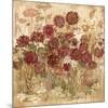 Floral Frenzy Burgundy I-Alan Hopfensperger-Mounted Art Print