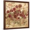 Floral Frenzy Burgundy I-Alan Hopfensperger-Framed Art Print