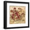 Floral Frenzy Burgundy II-Alan Hopfensperger-Framed Art Print