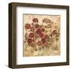 Floral Frenzy Burgundy II-Alan Hopfensperger-Framed Art Print