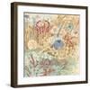 Floral Frenzy Coastal III-Alan Hopfensperger-Framed Art Print