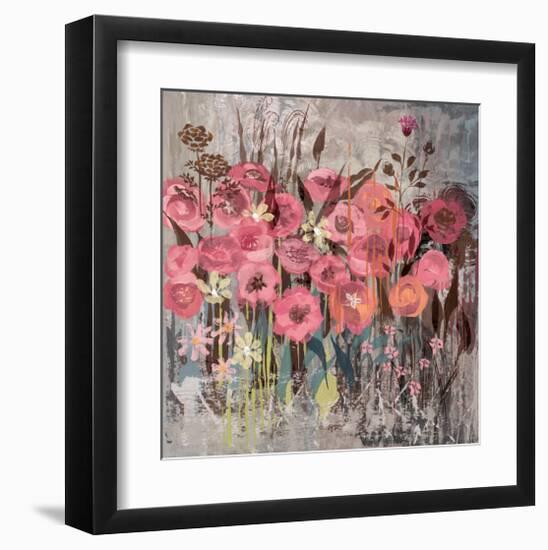 Floral Frenzy Pink I-Alan Hopfensperger-Framed Art Print