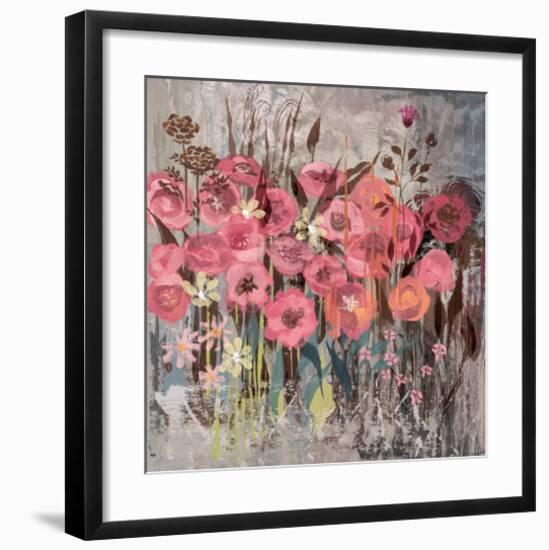 Floral Frenzy Pink I-Alan Hopfensperger-Framed Art Print