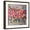 Floral Frenzy Pink I-Alan Hopfensperger-Framed Art Print