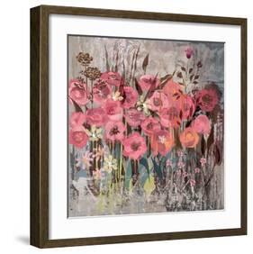 Floral Frenzy Pink I-Alan Hopfensperger-Framed Art Print