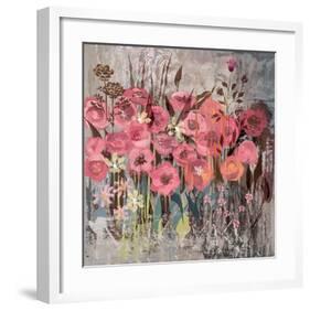 Floral Frenzy Pink I-Alan Hopfensperger-Framed Art Print