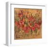 Floral Frenzy Red I-Alan Hopfensperger-Framed Art Print