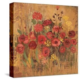 Floral Frenzy Red II-Alan Hopfensperger-Stretched Canvas