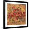 Floral Frenzy Red II-Alan Hopfensperger-Framed Art Print