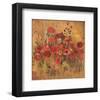 Floral Frenzy Red II-Alan Hopfensperger-Framed Art Print