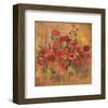 Floral Frenzy Red II-Alan Hopfensperger-Framed Art Print