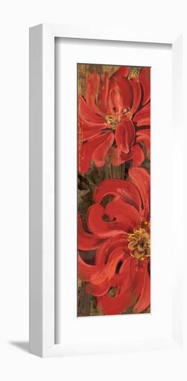 Floral Frenzy Red III-Alan Hopfensperger-Framed Art Print