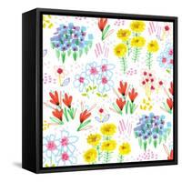 Floral Garden, 2014-Jo Chambers-Framed Stretched Canvas