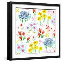 Floral Garden, 2014-Jo Chambers-Framed Giclee Print