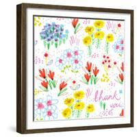 Floral Garden - Thank You, 2014-Jo Chambers-Framed Giclee Print