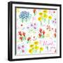 Floral Garden - Thank You, 2014-Jo Chambers-Framed Giclee Print