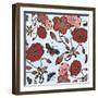 Floral Garden-Bee Sturgis-Framed Art Print