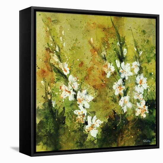 Floral Garden-Rikki Drotar-Framed Stretched Canvas
