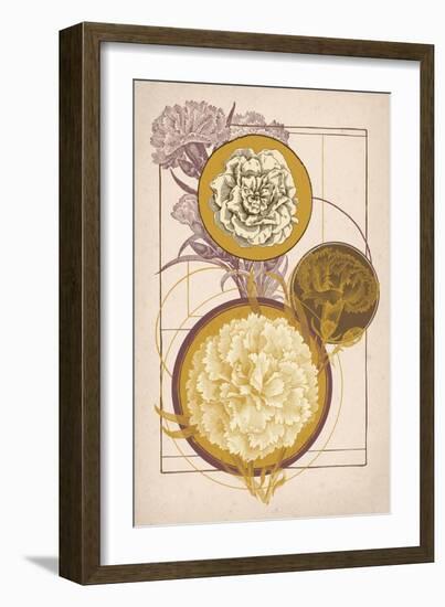 Floral Geometry-null-Framed Art Print