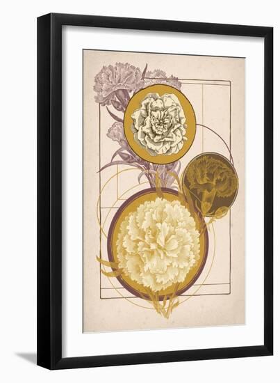 Floral Geometry-null-Framed Art Print