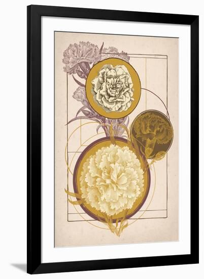Floral Geometry-null-Framed Art Print
