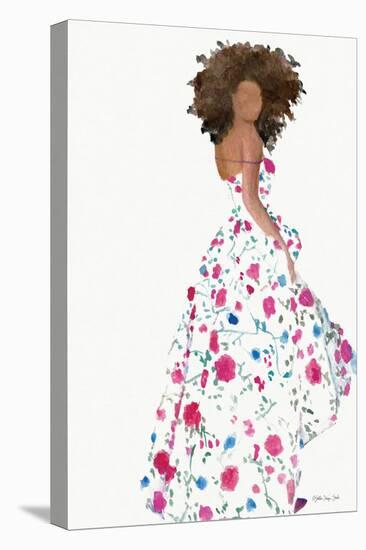 Floral Gown 1-Stellar Design Studio-Stretched Canvas