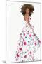 Floral Gown 1-Stellar Design Studio-Mounted Art Print