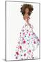 Floral Gown 1-Stellar Design Studio-Mounted Art Print