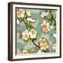 Floral - Grey-The Saturday Evening Post-Framed Premium Giclee Print