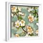 Floral - Grey-The Saturday Evening Post-Framed Premium Giclee Print