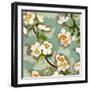 Floral - Grey-The Saturday Evening Post-Framed Giclee Print