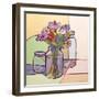 Floral Harmony, 2023 (Oil on Canvas)-Catherine J Martzloff-Framed Giclee Print