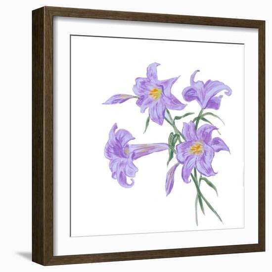 Floral III-Linda Baliko-Framed Art Print