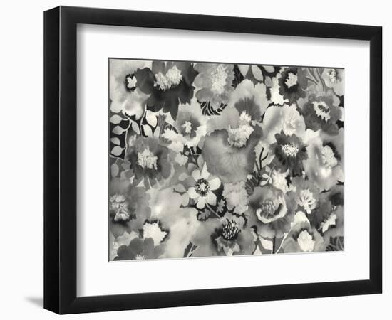 Floral in Black and White-Neela Pushparaj-Framed Photographic Print