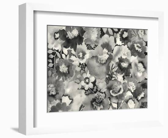 Floral in Black and White-Neela Pushparaj-Framed Photographic Print