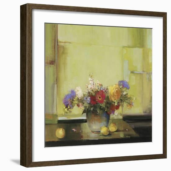 Floral Kaleidoscope I-Jennie Tomao-Framed Giclee Print