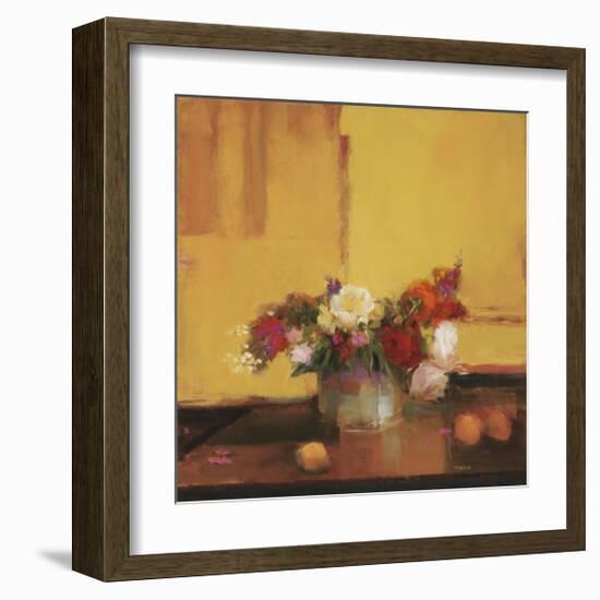 Floral Kaleidoscope II-Jennie Tomao-Framed Giclee Print