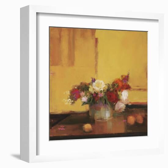 Floral Kaleidoscope II-Jennie Tomao-Framed Giclee Print