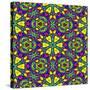 Floral Kaleidoscope Pattern-PandaWild-Stretched Canvas