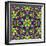 Floral Kaleidoscope Pattern-PandaWild-Framed Art Print