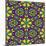 Floral Kaleidoscope Pattern-PandaWild-Mounted Art Print