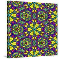 Floral Kaleidoscope Pattern-PandaWild-Stretched Canvas