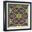 Floral Kaleidoscope Pattern-PandaWild-Framed Art Print