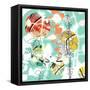 Floral Layers 3-Jan Weiss-Framed Stretched Canvas