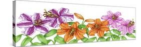 Floral Lillies-Kimura Designs-Stretched Canvas